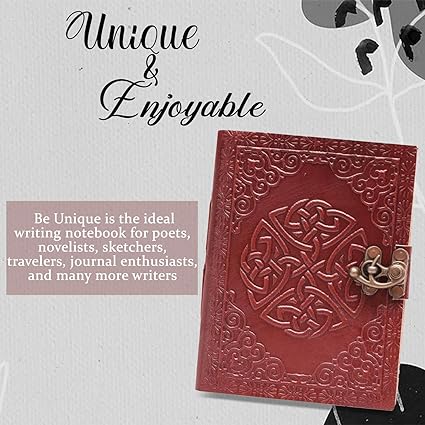 Crafted Wonders Vintage Leather Diary Journal Notebook With Antique Lock